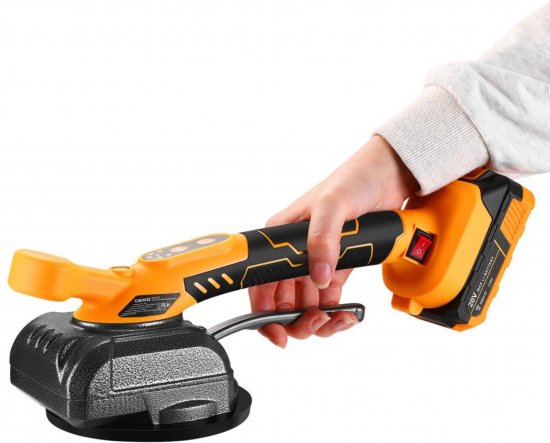 Виброприсоска аккумуляторная Deko DKTT20-LI, 18 В Li-ion 2 Ач 80 кг