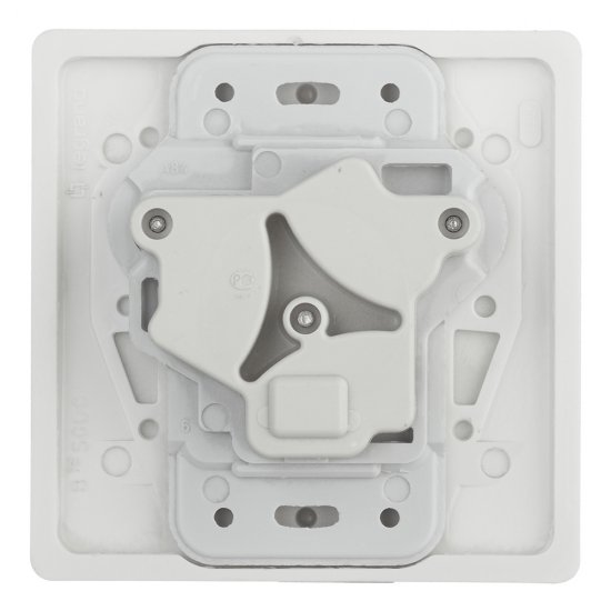 Розетка силовая для электроплит Legrand с заземлением 2Р+Е 32 А 230 В IP20 белая (55812)