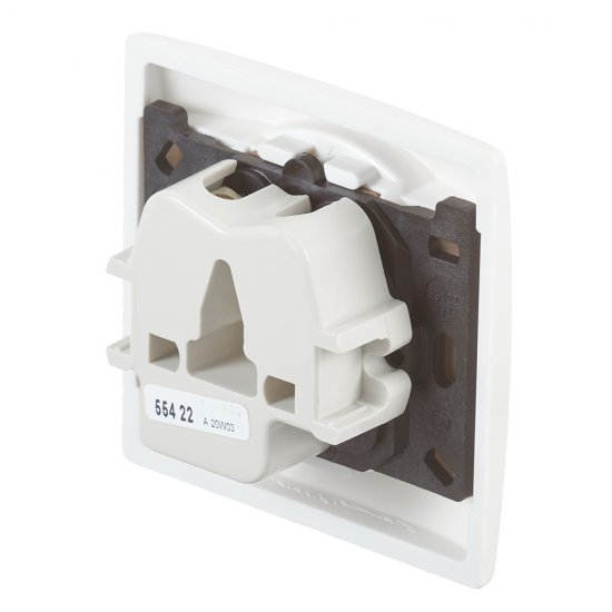 Розетка силовая для электроплит Legrand с заземлением 2Р+Е 20 А 230 В IP20 слоновая кость (55422)
