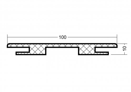 Добор дверной коробки телескопический Дестро/Пронто 2150x100x10 мм HardFlex цвет белый жемчуг
