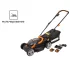 Газонокосилка аккумуляторная Worx WP770E 40 В 34 см 2x2.5 Ач АКБ и ЗУ входит в комплект