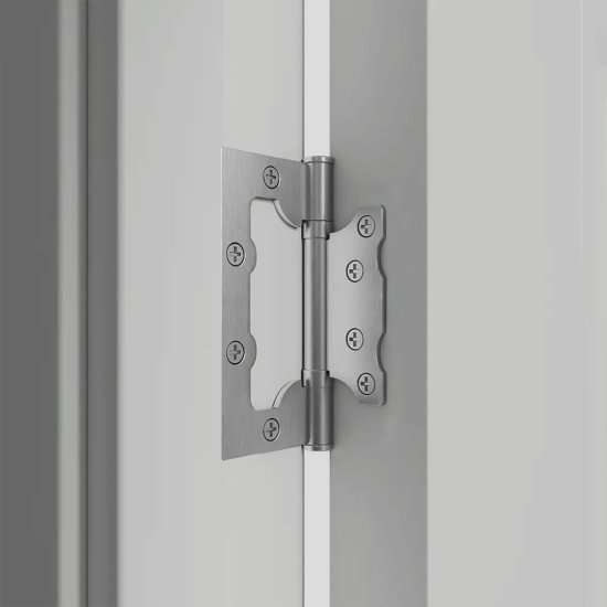 Дверь межкомнатная глухая Пронто 90x200 см Hardflex цвет серый жемчуг с замком и петлями