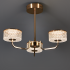 Люстра потолочная светодиодная Lumion Ledio Venice 6579/40CL 16 м² нейтральный белый свет цвет золотой