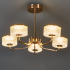 Люстра потолочная светодиодная Lumion Ledio Venice 6579/60CL 28 м² нейтральный белый свет цвет золотой