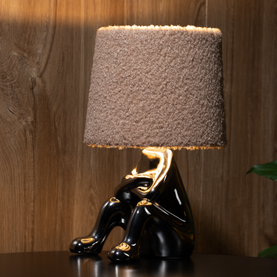 Настольная лампа декоративная Rexant Человечек цвет серый