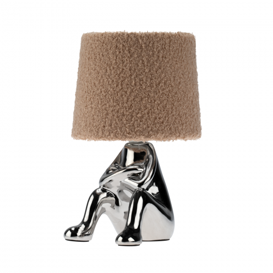 Настольная лампа декоративная Rexant Человечек цвет серый