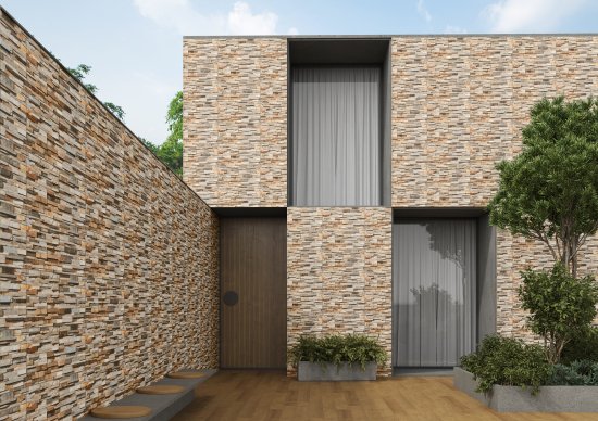 Глазурованный керамогранит Concor Slate Rock Beige 30x60 см 1.08 м² матовый цвет бежевый камень