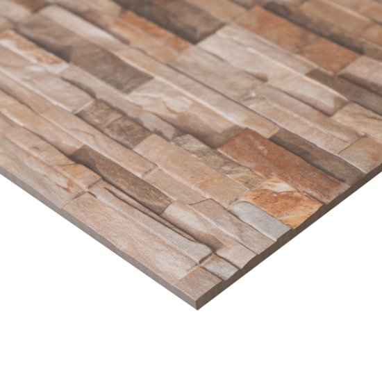 Глазурованный керамогранит Concor Slate Rock Beige 30x60 см 1.08 м² матовый цвет бежевый камень