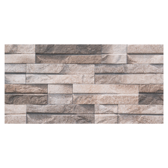 Глазурованный керамогранит Concor Slate Brick Beige 30x60 см 1.08 м² матовый цвет бежевый камень