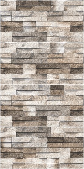 Глазурованный керамогранит Concor Slate Brick Beige 30x60 см 1.08 м² матовый цвет бежевый камень