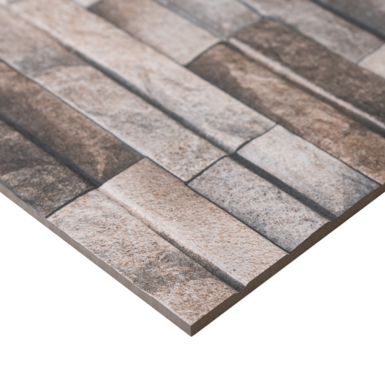 Глазурованный керамогранит Concor Slate Brick Beige 30x60 см 1.08 м² матовый цвет бежевый камень