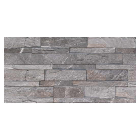 Глазурованный керамогранит Concor Slate Grey 30x60 см 1.08 м² матовый цвет серый камень