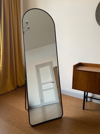 Зеркало декоративное A+T Home Decor арочное 50x160 см металл цвет черный