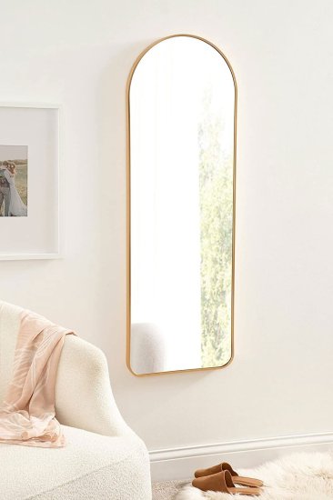 Зеркало декоративное A+T Home Decor арочное 50x160 см металл цвет золотистый