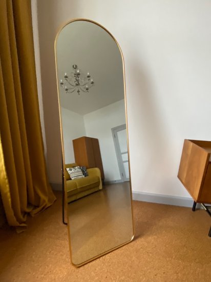 Зеркало декоративное A+T Home Decor арочное 50x160 см металл цвет золотистый