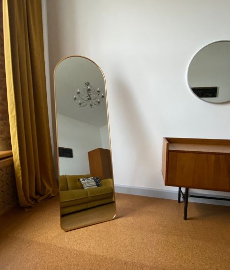 Зеркало декоративное A+T Home Decor арочное 50x160 см металл цвет золотистый