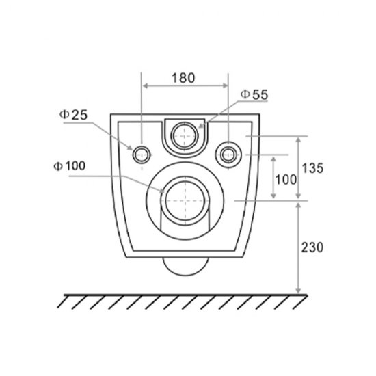 Комплект инсталляции TECE с унитазом Spring K с кнопкой хром и сиденьем дюропласт микролифт быстросъем (K955101WCK\K401101WCK)