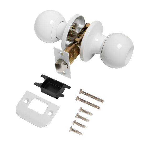 Ручка-кноб фиксатор цвет белый