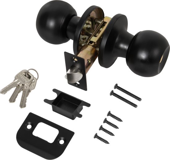 Ручка-кноб ключ/фиксатор цвет черный