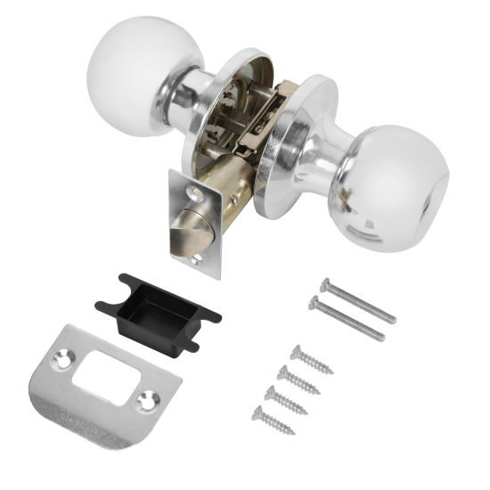 Ручка-кноб фиксатор цвет хром