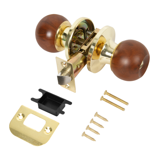 Ручка-кноб фиксатор цвет дерево