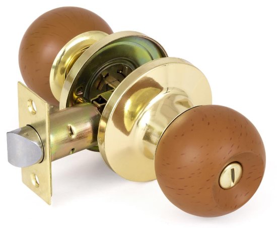 Ручка-кноб фиксатор цвет дерево