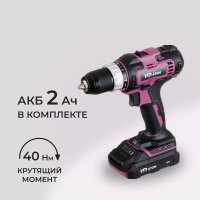 Дрель-шуруповерт аккумуляторная КМ АТОМ 18 В 2 Ач Li-Ion с АКБ и ЗУ (CD-181/1 KIT)