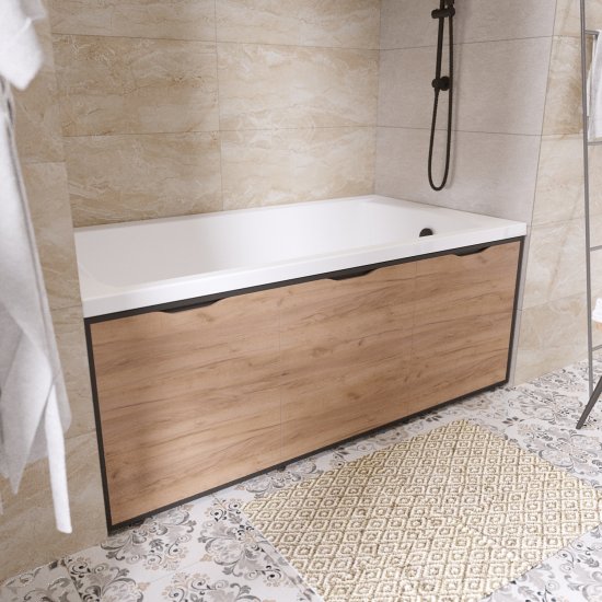 Экран под ванну 1Marka Urban откидной 54x150 см цвет дуб крафт золотой