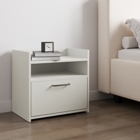 Тумба прикроватная 49.8x48.4x33.3 см ЛДСП цвет белый лед