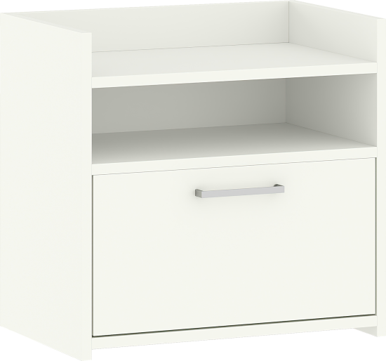 Тумба прикроватная 49.8x48.4x33.3 см ЛДСП цвет белый лед