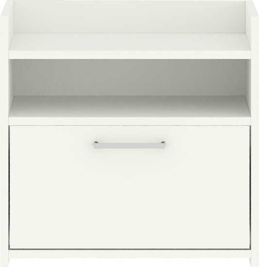 Тумба прикроватная 49.8x48.4x33.3 см ЛДСП цвет белый лед