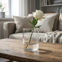 Ваза Evis Трубка стекло прозрачная 30 см