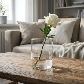 Ваза Evis Трубка стекло прозрачная 30 см