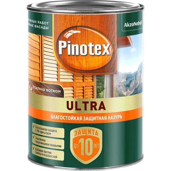 Влагостокая лазурь Pinotex Ultra