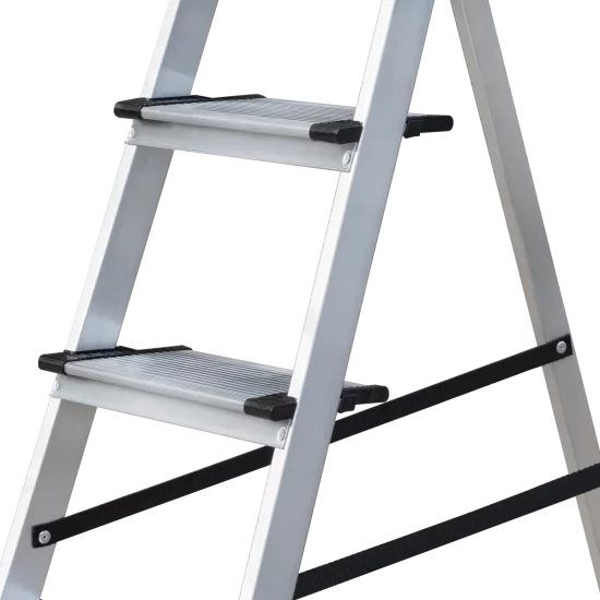 Стремянка алюминиевая Standers 8 ступеней, максимальная нагрузка 150 кг