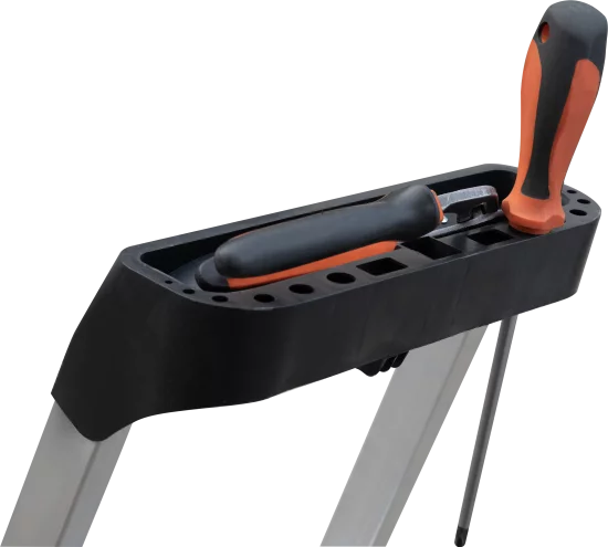 Стремянка алюминиевая Standers 8 ступеней, максимальная нагрузка 150 кг