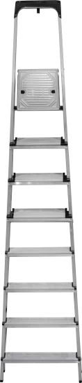 Стремянка алюминиевая Standers 8 ступеней, максимальная нагрузка 150 кг
