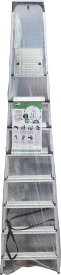 Стремянка алюминиевая Standers 8 ступеней, максимальная нагрузка 150 кг