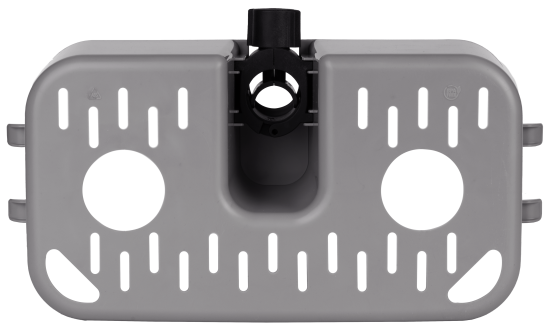 Полочка для душевой штанги Berossi Kniva цвет дымчато-серый