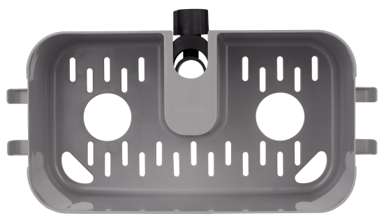 Полочка для душевой штанги Berossi Kniva цвет дымчато-серый