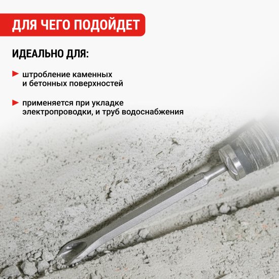 Зубило канальное SDS-plus 22x250 мм