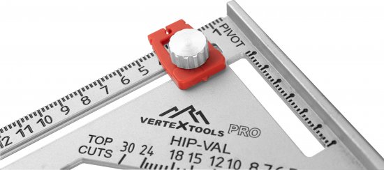 Угольник многофункциональный 5в1 Vertextools 3046-3, 180 мм