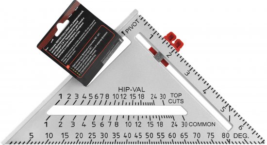 Угольник многофункциональный 5в1 Vertextools 3046-3, 180 мм
