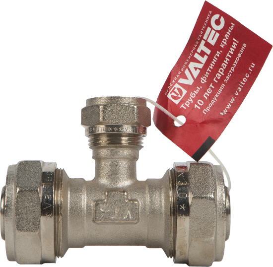 Тройник переходной Valtec 32x20x32 мм латунь VTM.331