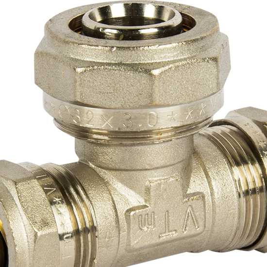 Тройник переходной Valtec 26x32x26 мм латунь VTM.331