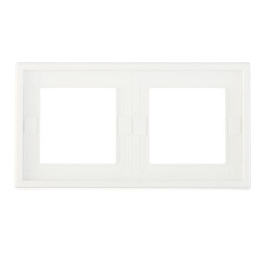 Рамка Systeme Electric ArtGallery двухместная белая (GAL440102)
