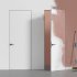 Дверь межкомнатная Invisible 600х2000 мм без покрытия глухая с прямым открыванием с замком черным