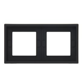 Рамка Systeme Electric ArtGallery двухместная карбон (GAL441002)