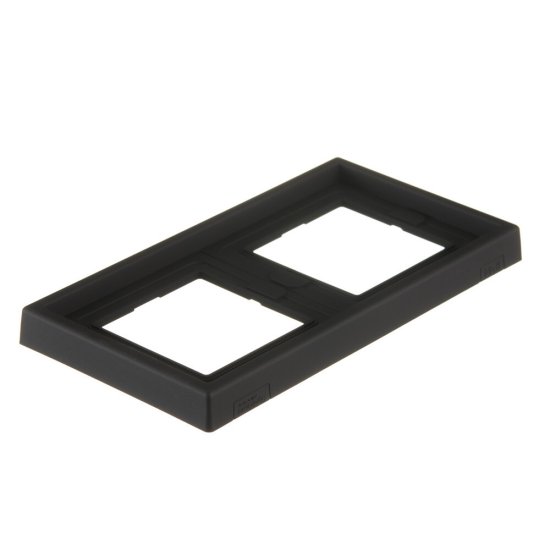 Рамка Systeme Electric ArtGallery двухместная карбон (GAL441002)