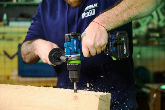 Дрель-шуруповерт аккумуляторная ударная бесщеточная Rockfield RF2094BK, 20 В Li-ion 4 Ач